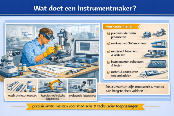 Alles over het beroep instrumentmaker Wat doet een instrumentmaker